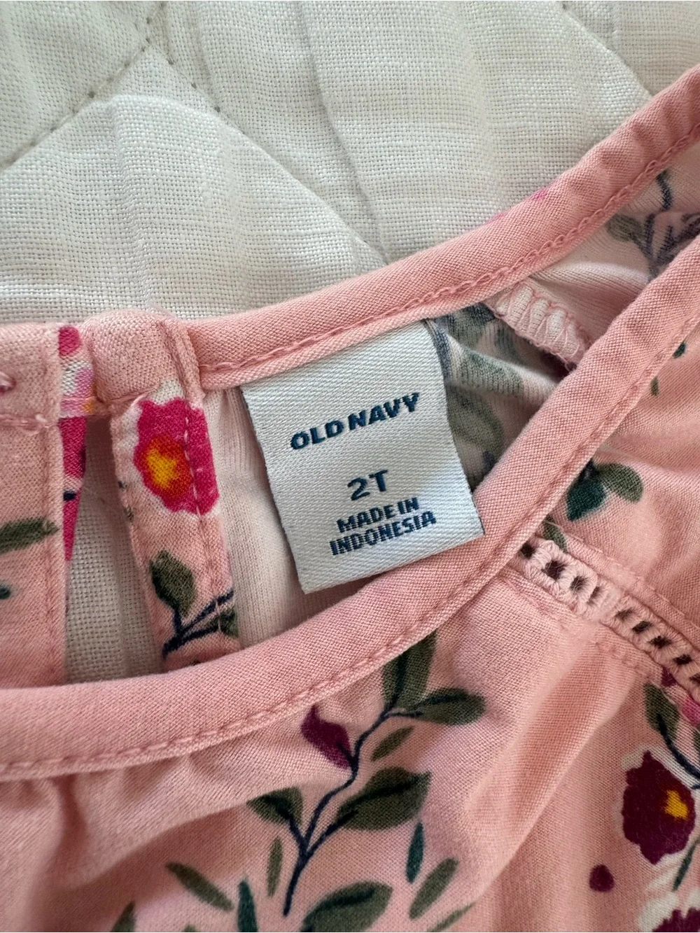 Old Navy Pink Floral Long Sleeve Dress